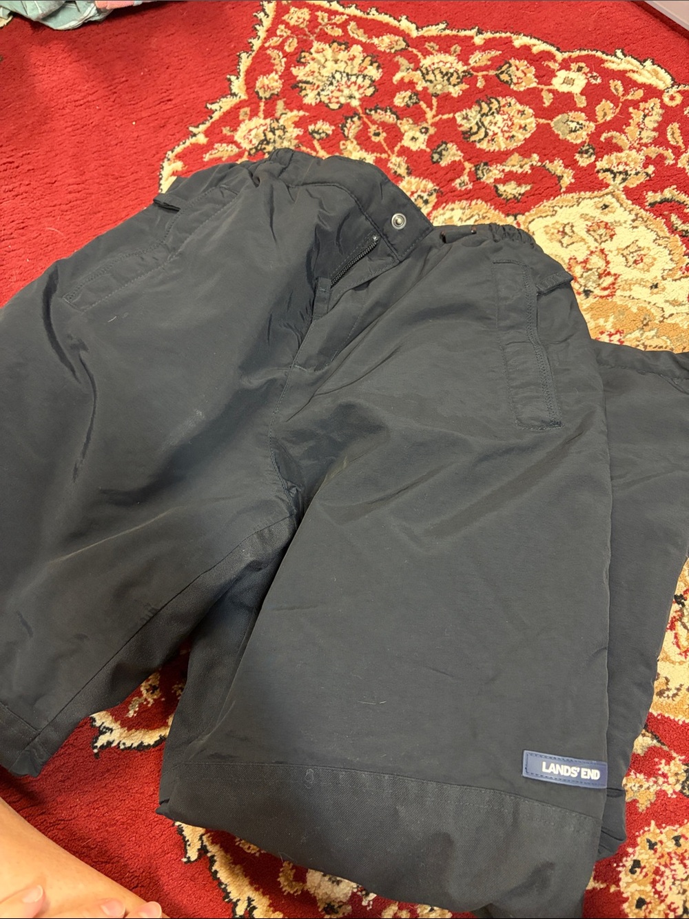 Lands' End Lids Black snow pants